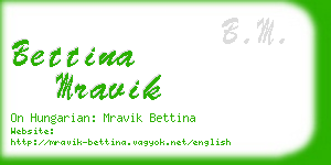bettina mravik business card